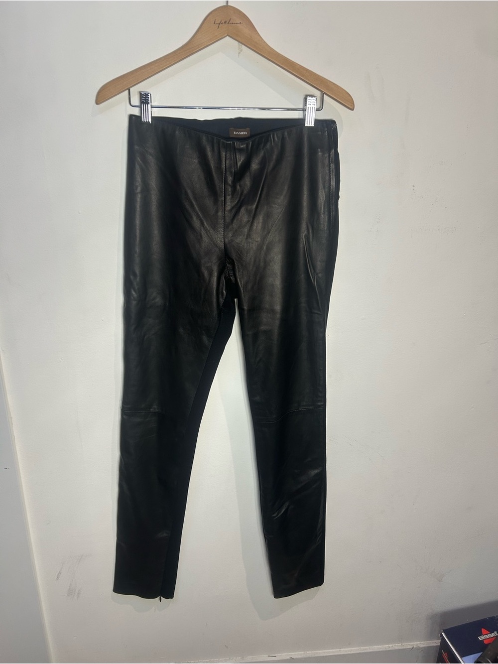 Danier Black Leather Leggings